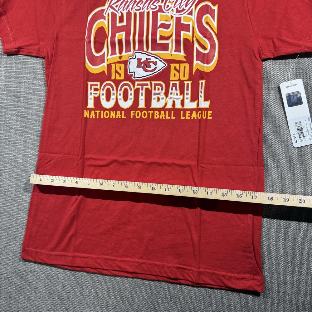 Kansas City Chiefs Shirt Boys XL Red NFL Football NFL Team Apparel Graphic Tee - Picture 4 of 6